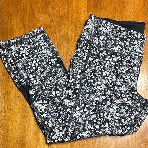 lululemon athletica Black Floral Leggings